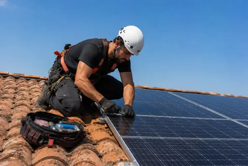 Maintenance et monitoring de panneaux solaires à Bonnieux